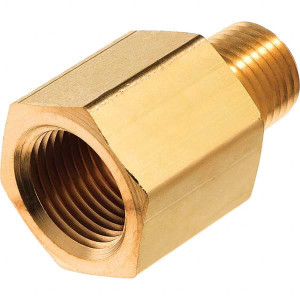 USA Sealing 1/4 x 1/8" Brass Pipe Reducing Adapter FNPT x MNPT Ends, 2,800 psi, Brass Finish, Class Instrumentation ZUSA-PF-4990 - 96944921