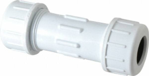 Legend Valve 3/4" Pipe, PVC Compression Pipe Coupling 150 psi WOG Rating 204-104 - 36898336