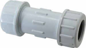 Legend Valve 1-1/4" Pipe, PVC Compression Pipe Coupling 150 psi WOG Rating 204-106 - 36898351