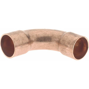 Mueller Industries 5/8" Wrot Copper Pipe 90° Long Radius Elbow C x C, Solder Joint W 02728 - 36891281