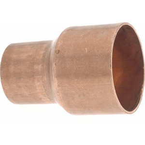 Mueller Industries 1-1/2 x 1" Wrot Copper Pipe Reducer Coupling C x C, Solder Joint W 01065 - 36890010