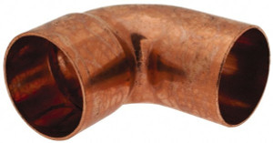 Mueller Industries 2" Wrot Copper Pipe 90° Street Elbow FTG x C, Solder Joint W 02386 - 36891232