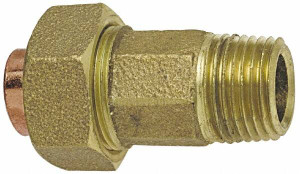 NIBCO 2-1/2" Cast Copper Pipe Union C X M, Pressure Fitting B260750 - 71940985