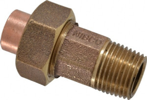 NIBCO 1/2" Cast Copper Pipe Union C X M, Pressure Fitting B260100 - 71940928