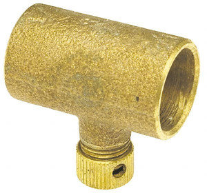 NIBCO 3/4" Cast Copper Pipe Drain Coupling C x C, Pressure Fitting B015100 - 70590633