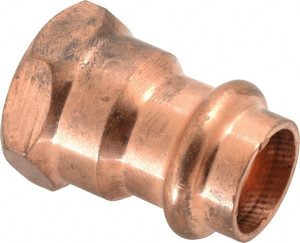 NIBCO 1/2" Wrot Copper Pipe Adapter P x F, Press Fitting 9024650PC - 75922047