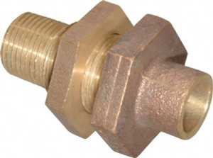 NIBCO 1/2" Cast Copper Pipe Bulkhead C X M, Pressure Fitting B352300 - 71941710