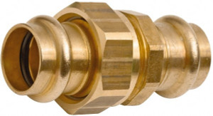 NIBCO 1-1/4" Wrot Copper Pipe Union P x P, Press Fitting 9256630PC - 75921346