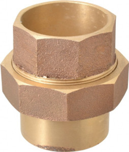 NIBCO 2-1/2" Cast Copper Pipe Union C x C, Pressure Fitting B255750 - 71940787