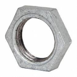 B&K Mueller 1" Galvanized Malleable Iron Pipe Hex Locknut Threaded Ends, 300 Liquid & Gas psi, 150 Steam psi 510-905HN - 62148416