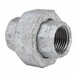 Value Collection 1/2" Galvanized Malleable Iron Pipe Union Threaded Ends, 300 Liquid & Gas psi, 150 Steam psi MSC-62147954 - 62147954