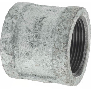 Value Collection 1-1/4" Galvanized Malleable Iron Pipe Coupling (Right Hand) Threaded Ends, 300 Liquid & Gas psi, 150 Steam psi G220 32 - 36990372