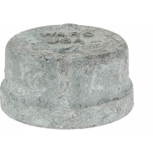 Value Collection 2" Galvanized Malleable Iron Pipe End Cap Threaded Ends, 300 Liquid & Gas psi, 150 Steam psi G300 50 - 36990182