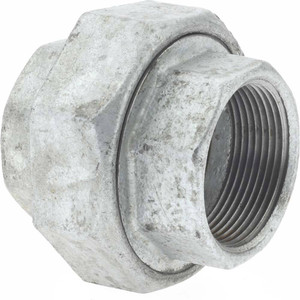Value Collection 1-1/2" Galvanized Malleable Iron Pipe Union Threaded Ends, 300 Liquid & Gas psi, 150 Steam psi MSC-62147996 - 62147996