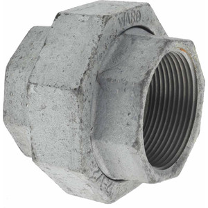 Value Collection 2-1/2" Galvanized Malleable Iron Pipe Union Threaded Ends, 300 Liquid & Gas psi, 150 Steam psi G342 65 - 36995736