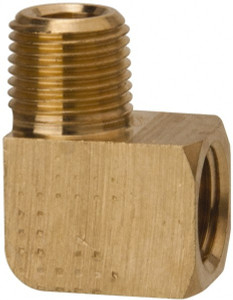Parker Hannifin 3/8 Male 3/8 Female MNPTF x FNPTF Industrial Pipe 90° Street Elbow 1,000 psi, Brass 2202P-6-6 - 83295832
