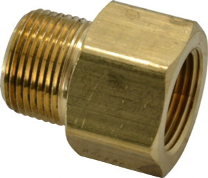 Parker Hannifin 3/4 Male 3/4 Female MNPTF x FNPTF Industrial Pipe Adapter 1,000 psi, Brass 222P-12-12 - 83295576