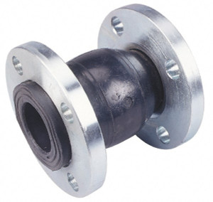 Unisource Mfg. 6" Pipe, Neoprene Single Arch Pipe Expansion Joint 6" Long, 1/2" Extension, 3/4" Compression, 225 Max psi, Flanged 301-600 - 00451252