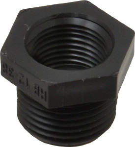 Green Leaf 1/2 x 3/8" Polypropylene Plastic Pipe Reducer Bushing MIPT x FIPT End Connections RB 12-38 P - 08802381