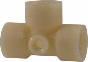 Green Leaf 3/4 x 1/8" Nylon Plastic Pipe Tee FIPT x FIPT x FIPT x FIPT End Connections TT 34-18 - 08801573