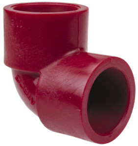 NIBCO 2" PVDF Plastic Pipe 90° Elbow Schedule 80, S x S End Connections CD01450 - 69990893