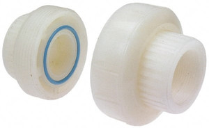 NIBCO 3/4" PVDF Plastic Pipe Threaded Union Schedule 80, FIPT x FIPT End Connections CE04300 - 70372206