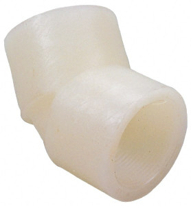 NIBCO 1" PVDF Plastic Pipe 45° Elbow Schedule 80, S x S End Connections CE00850 - 70013701