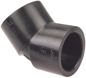 NIBCO 3/4" Polypropylene Plastic Pipe 45° Elbow Schedule 80, S x S End Connections CC01200 - 85812923
