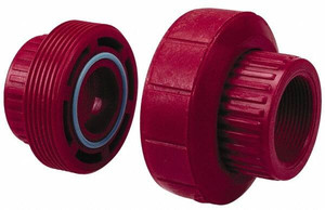 NIBCO 1/2" PVDF Plastic Pipe Threaded Union Schedule 80, FIPT x FIPT End Connections CD04250 - 70012828