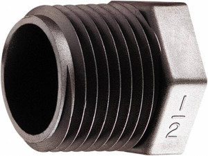 Parker Hannifin 1/4" Polypropylene Plastic Pipe Plug MPT End Connections 318P-4PP - 50580984