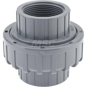 PRO-SOURCE 1-1/2" CPVC Plastic Pipe Union with EPDM O-Ring Schedule 80, FIPT x FIPT End Connections PSEK040-4-ET-2A - 37003563