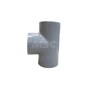 PRO-SOURCE 4" CPVC Plastic Pipe Tee Schedule 80, Slip x Slip x Slip End Connections PS41TT5-08-0100 - 37005550