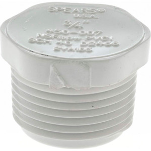 Value Collection 3/4" PVC Plastic Pipe Plug Schedule 40, MIPT End Connections 450-007 - 36999985
