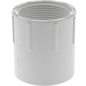 Value Collection 1-1/2" PVC Plastic Pipe Female Adapter Schedule 40, Slip x FIPT End Connections 435-015 - 36999290