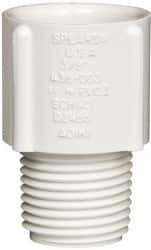 Value Collection 3/8" PVC Plastic Pipe Male Adapter Schedule 40, MIPT x Slip End Connections 436-003 - 01992833