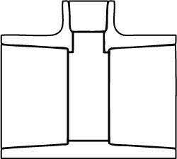 Value Collection 3/8 x 3/8 x 1/2" PVC Plastic Pipe Reducing Tee Schedule 40, All Slip End Connections 401-053 - 89492953