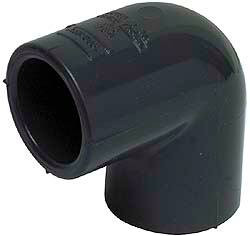 Value Collection 1/4" PVC Plastic Pipe 90° Elbow Schedule 80, Slip End Connections 806-002 - 89006241