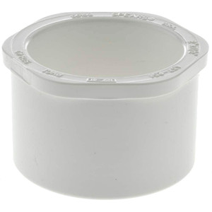 Value Collection 2 x 1-1/2" PVC Plastic Pipe Bushing Schedule 40, Spig x Slip End Connections 437-251 - 36999571