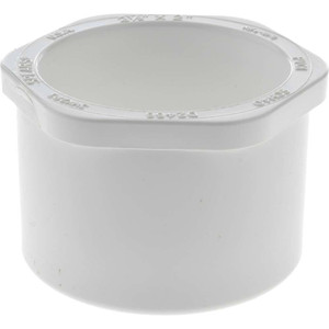 Value Collection 2-1/2 x 2" PVC Plastic Pipe Bushing Schedule 40, Spig x Slip End Connections 437-292 - 36999589