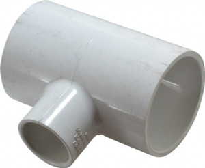 Value Collection 2 x 2 x 1" PVC Plastic Pipe Reducing Tee Schedule 40, All Slip End Connections 401-249 - 05961073