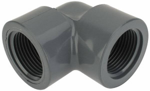 Value Collection 1" CPVC Plastic Pipe 90° Elbow Schedule 80, FIPT x FIPT End Connections 808-010C - 37002318