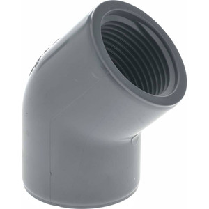 Value Collection 1" CPVC Plastic Pipe 45° Elbow Schedule 80, FIPT x FIPT End Connections 819-010C - 37002490