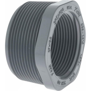 Value Collection 2 x 1-1/2" CPVC Plastic Pipe Bushing Schedule 80, MIPT x FIPT End Connections 839-251C - 37003001