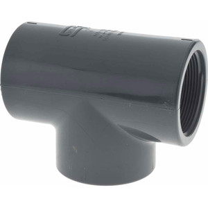 Value Collection 2" PVC Plastic Pipe Tee Schedule 80, FIPT x FIPT x FIPT End Connections 805-020 - 37000239