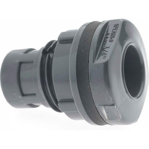 Value Collection 3/4" PVC Plastic Pipe Bulkhead Tank Adapter Schedule 80, Slip x FIPT End Connections 8171-007 - 37003670
