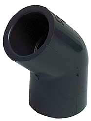 Value Collection 2-1/2" CPVC Plastic Pipe 45° Elbow Schedule 80, FIPT x FIPT End Connections 819-025C - 37002532
