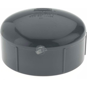 Value Collection 4" PVC Plastic Pipe End Cap Schedule 80, FIPT End Connections 848-040 - 37001542