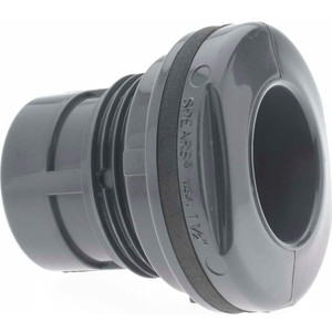 Value Collection 1-1/2" PVC Plastic Pipe Bulkhead Tank Adapter Schedule 80, Slip x FIPT End Connections 8171-015 - 37003704