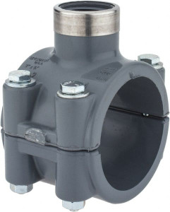 Value Collection 2 x 3/4" CPVC Plastic Pipe Clamp On Saddle with Viton O-Ring Schedule 80, Pipe O.D. x SR Fipt End Connections 867V-248CSR - 89492391