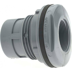 Value Collection 1-1/2" CPVC Plastic Pipe Bulkhead Tank Adapter Schedule 80, FIPT x FIPT End Connections 8172-015C - 37003787
